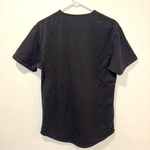 BYLT Premium Basics Drop Cut Lux Short Sleeve Black T-Shirt  Casual Athleisure - Picture 5 of 8